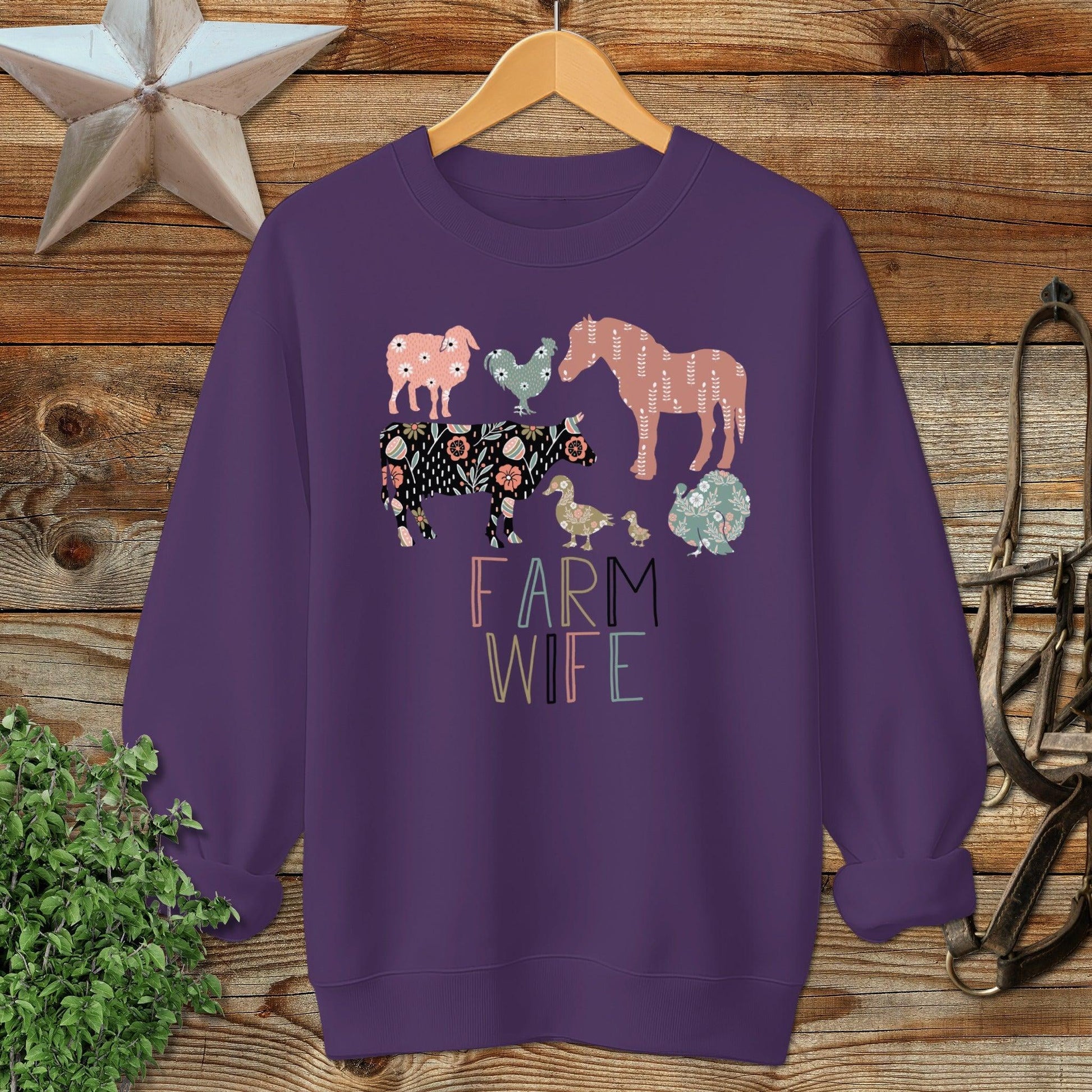 Farm Wife Pattern Sweatshirt