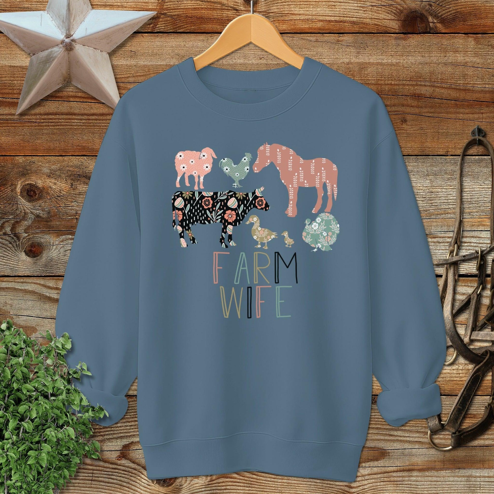 Farm Wife Pattern Sweatshirt