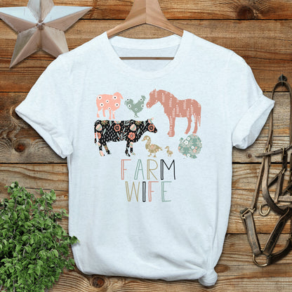 Farm Wife Pattern T-Shirt