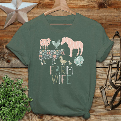 Farm Wife Pattern T-Shirt