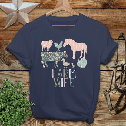 Farm Wife Pattern T-Shirt