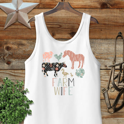 Farm Wife Pattern Tank Top