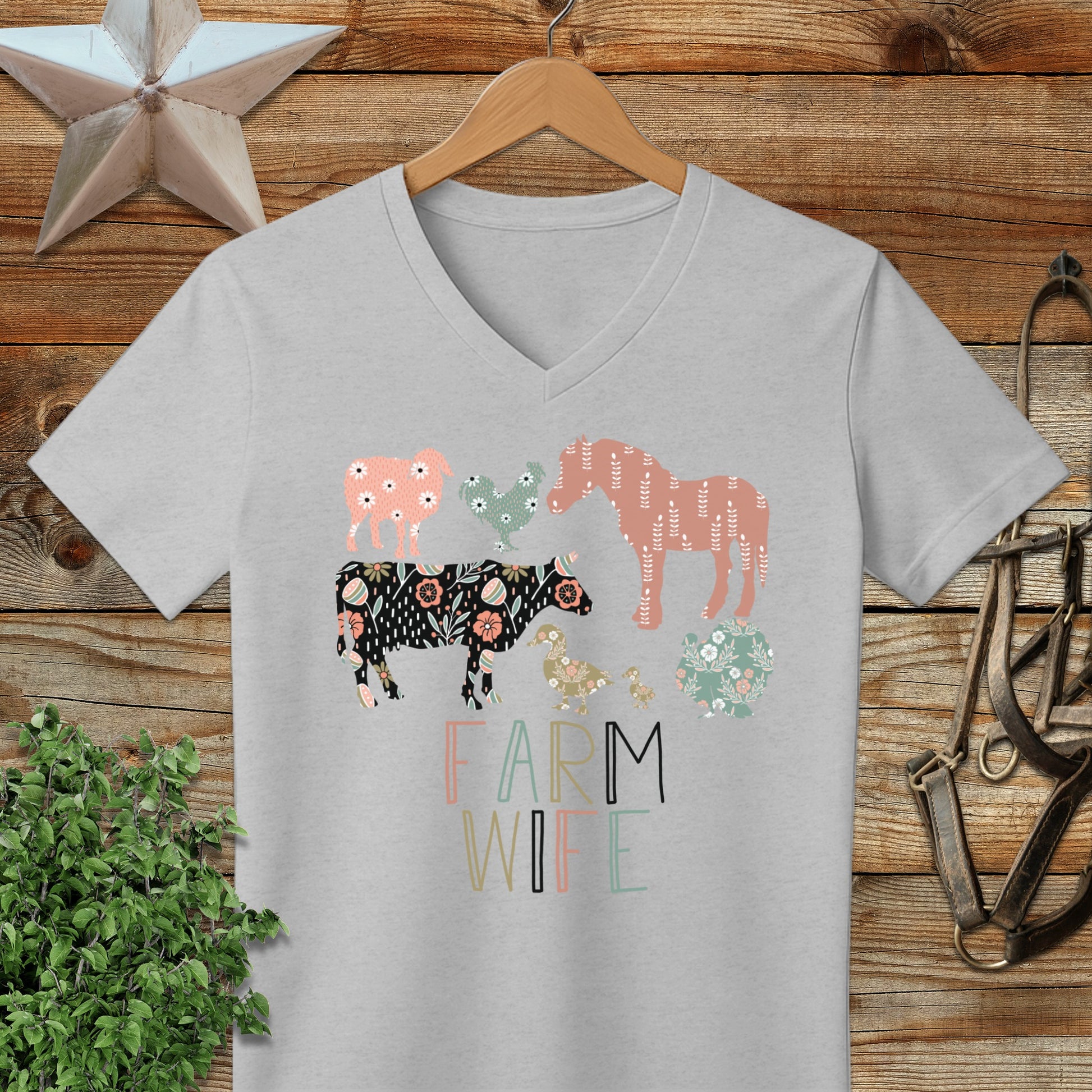 Farm Wife Pattern V-neck