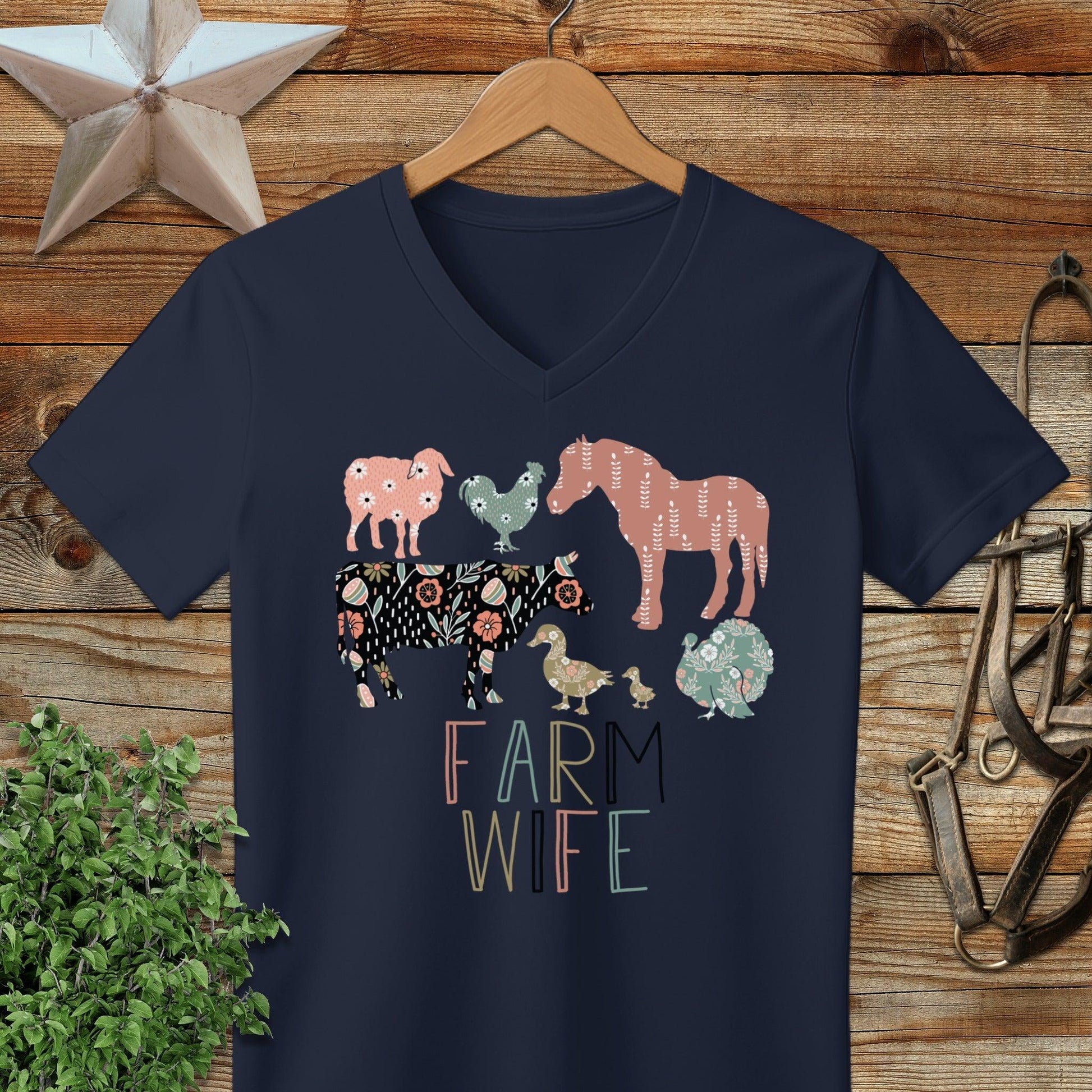 Farm Wife Pattern V-neck