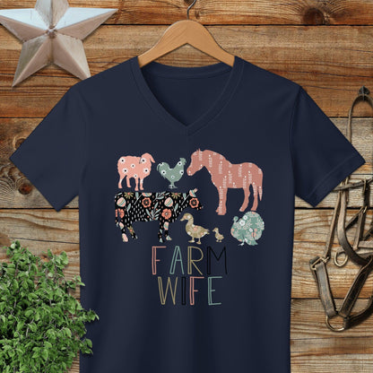 Farm Wife Pattern V-neck