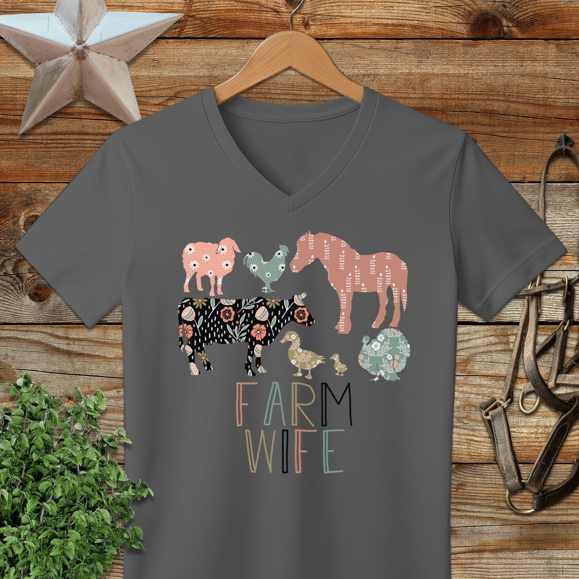 Farm Wife Pattern V-neck