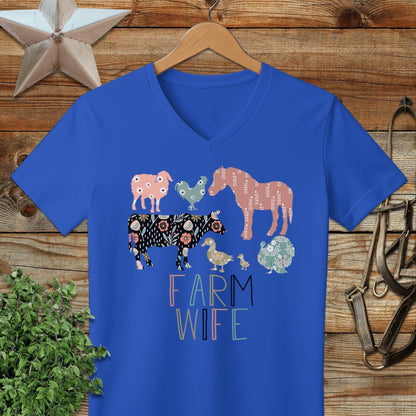 Farm Wife Pattern V-neck
