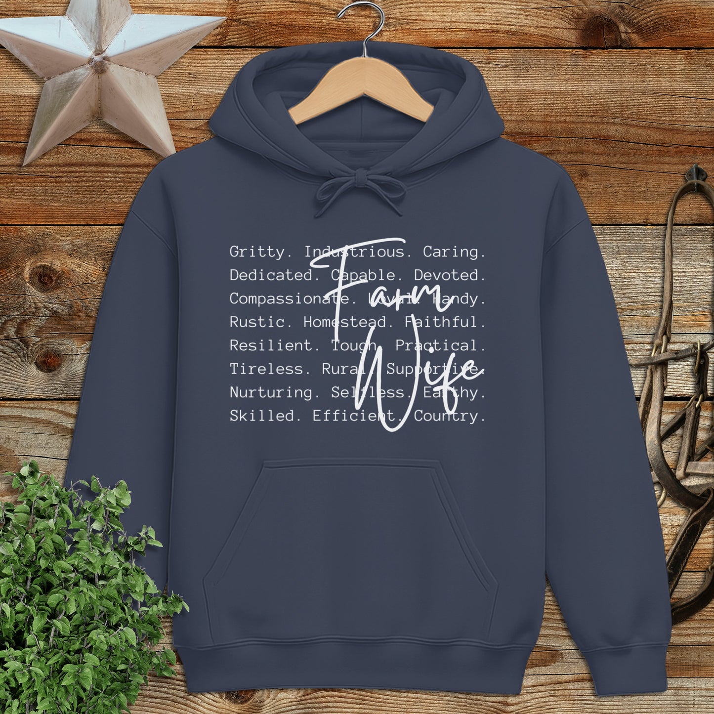 Farm Wife Words Hoodie