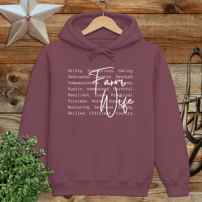 Farm Wife Words Hoodie