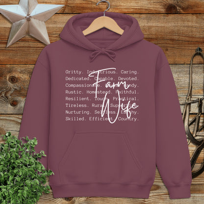 Farm Wife Words Hoodie