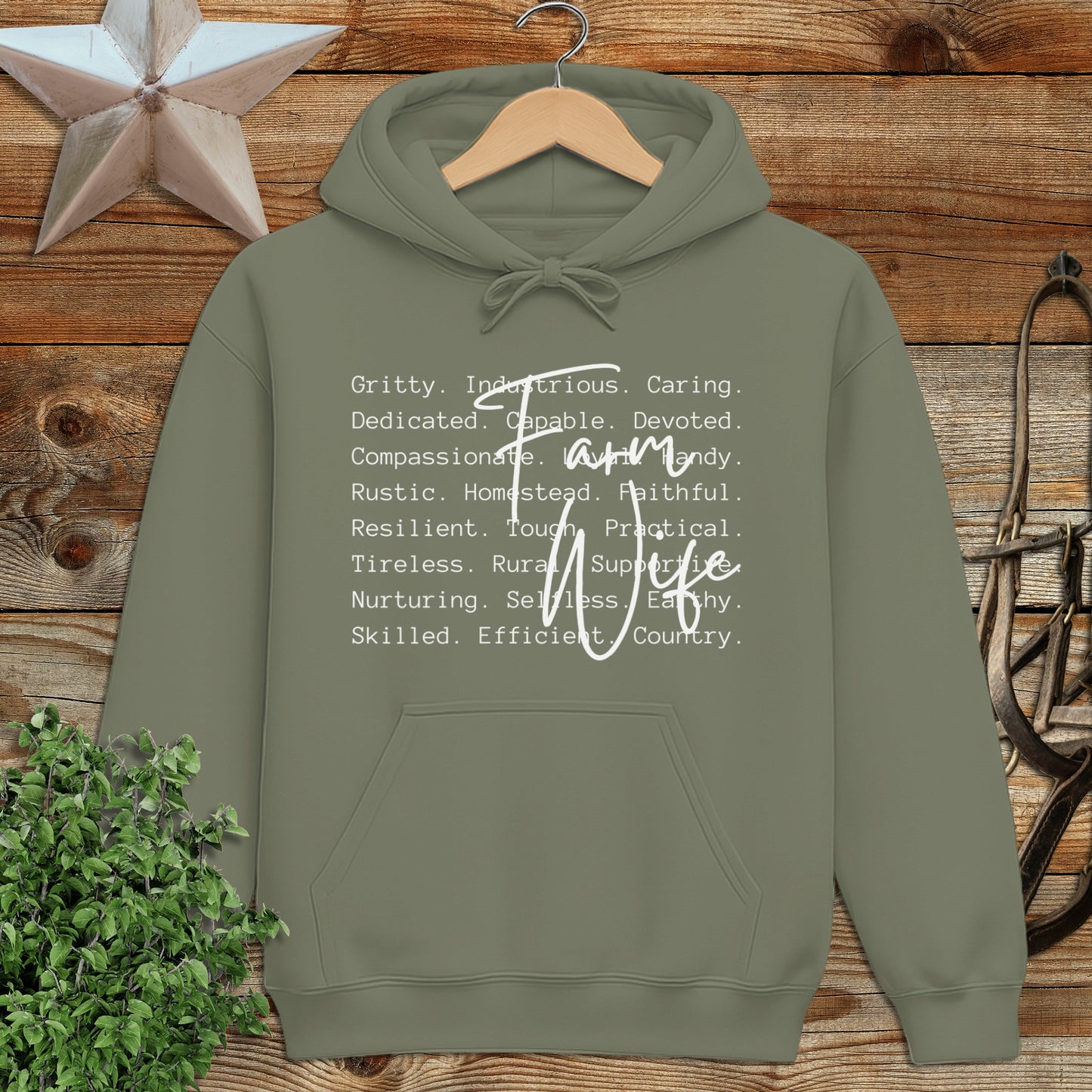 Farm Wife Words Hoodie