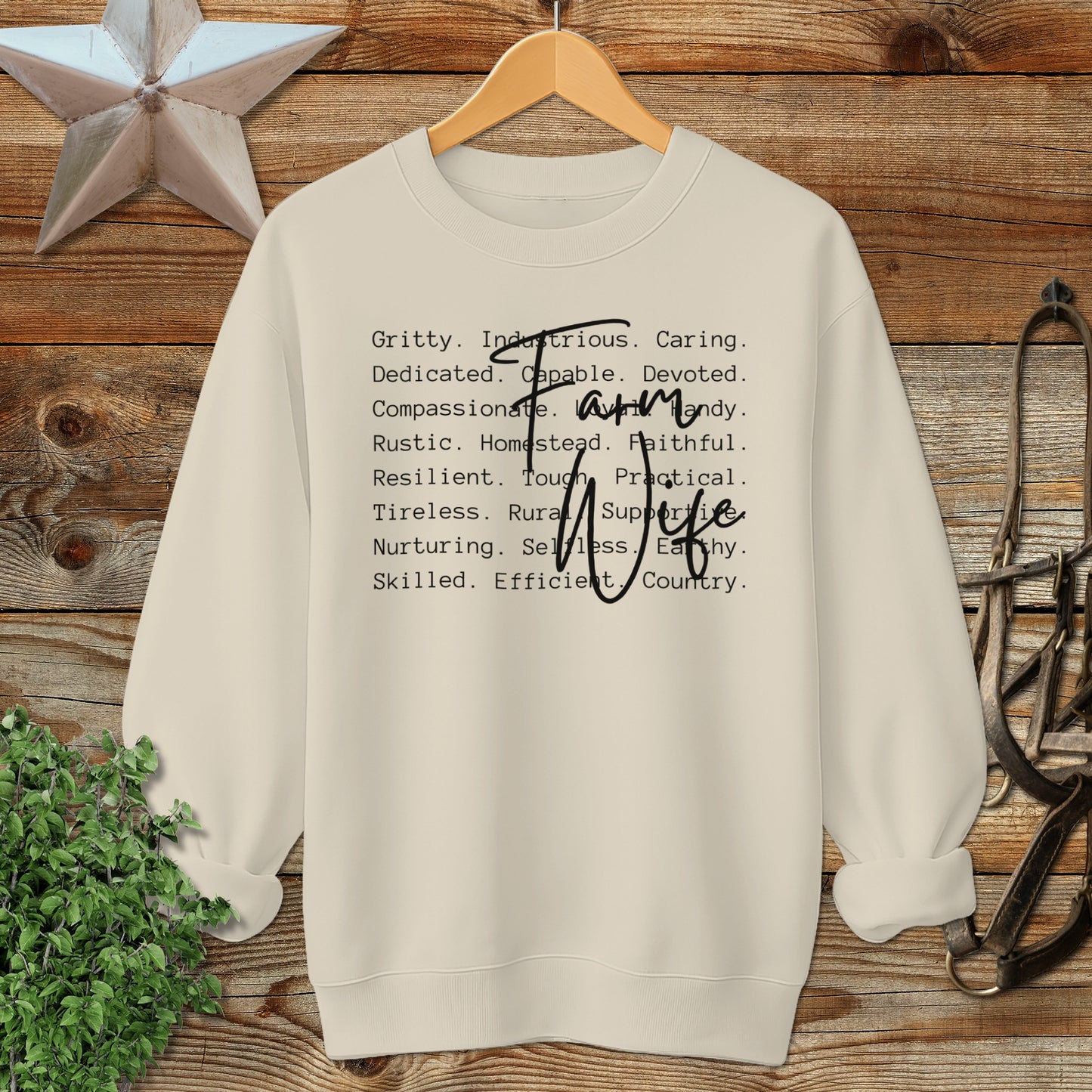 Farm Wife Words Sweatshirt