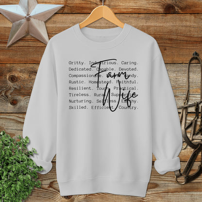 Farm Wife Words Sweatshirt