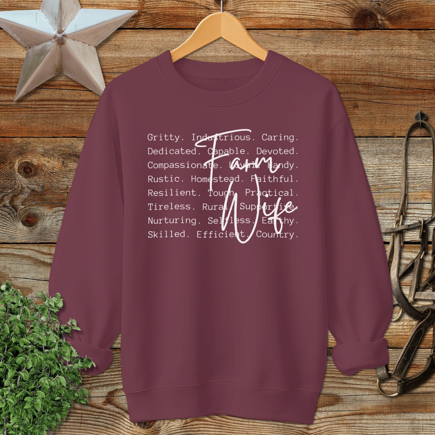 Farm Wife Words Sweatshirt