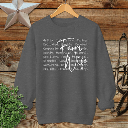 Farm Wife Words Sweatshirt