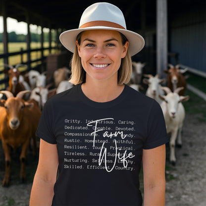 Farm Wife Words T-Shirt