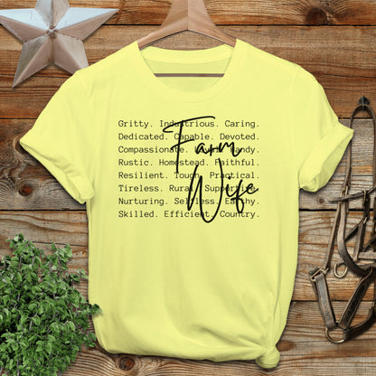 Farm Wife Words T-Shirt