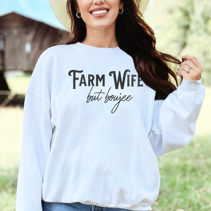 Farm Wife but Boujee Long Sleeve Tee