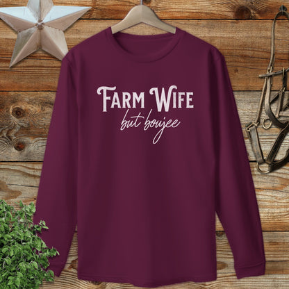 Farm Wife but Boujee Long Sleeve Tee