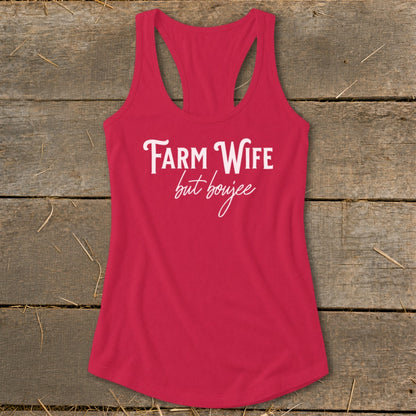 Farm Wife but Boujee Racerback Tank