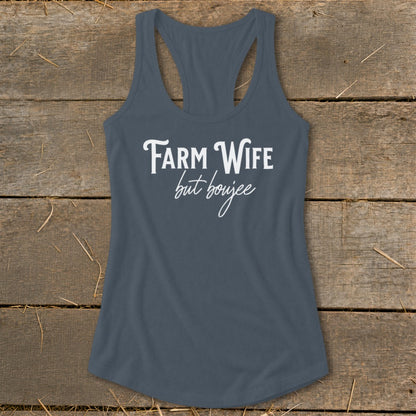 Farm Wife but Boujee Racerback Tank