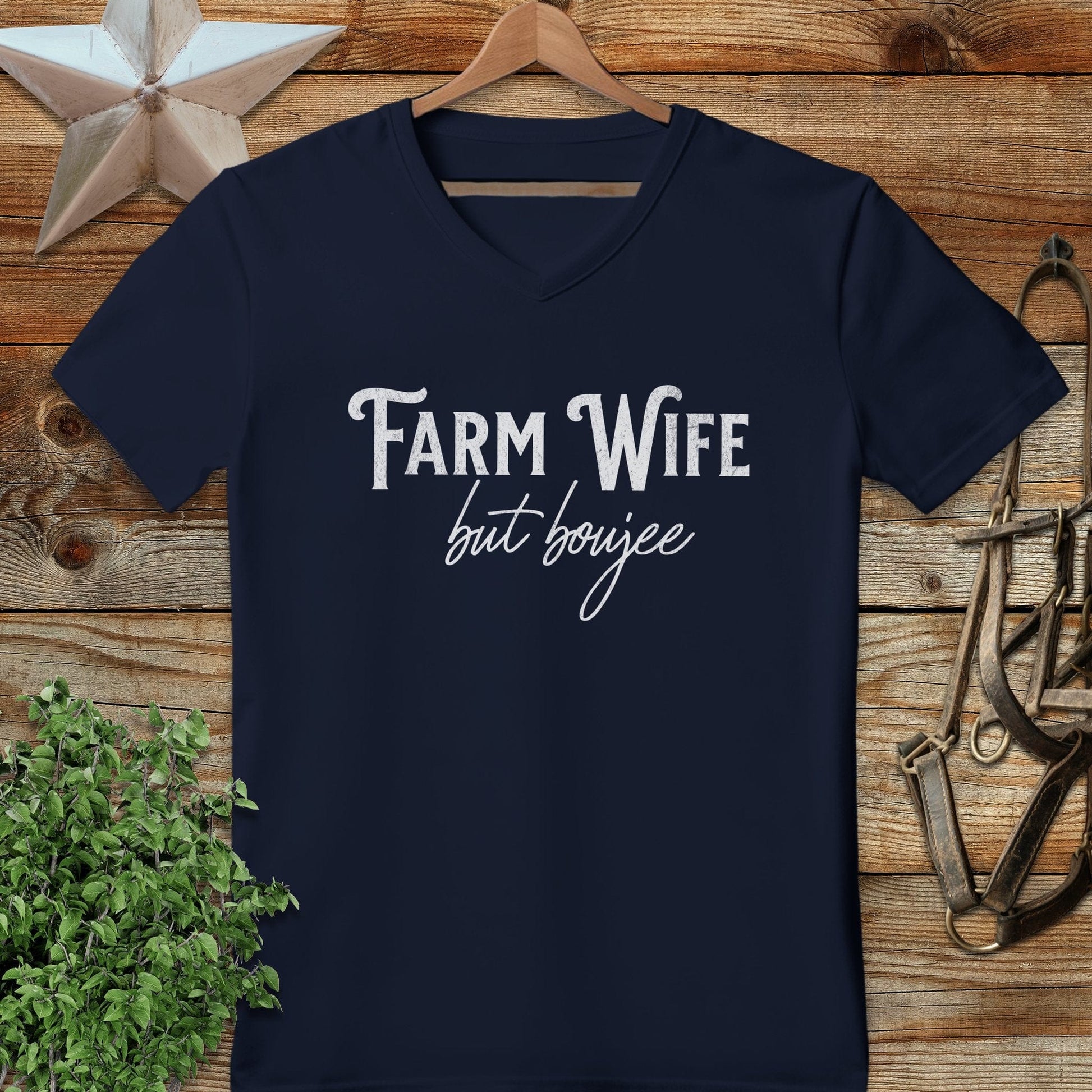 Farm Wife but Boujee V-neck