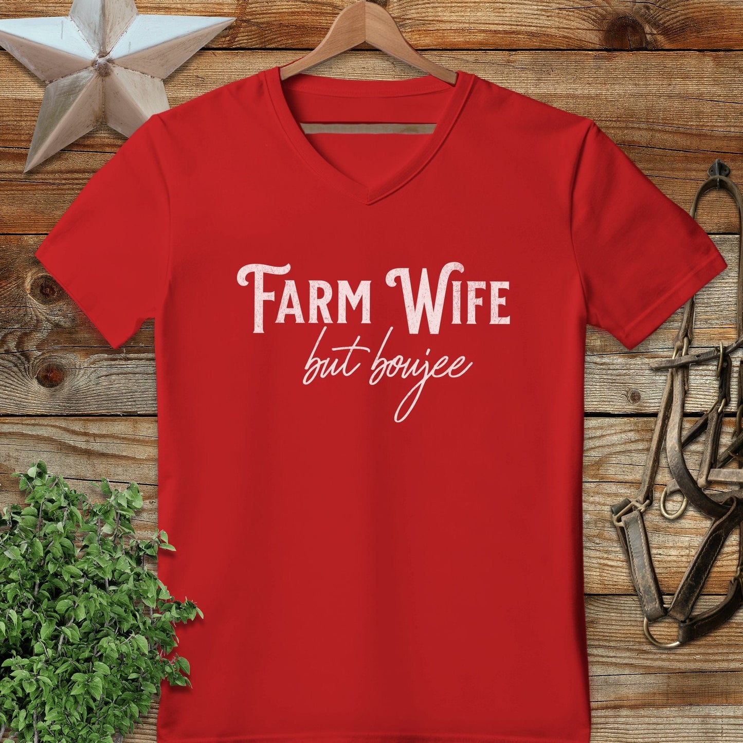 Farm Wife but Boujee V-neck