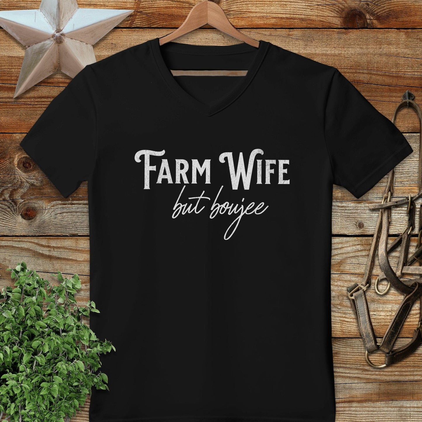 Farm Wife but Boujee V-neck