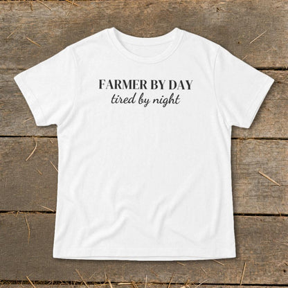 Farmer By Day Tired By Night Infant Tee