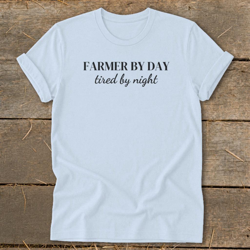 Farmer By Day Tired By Night Softstyle Tee