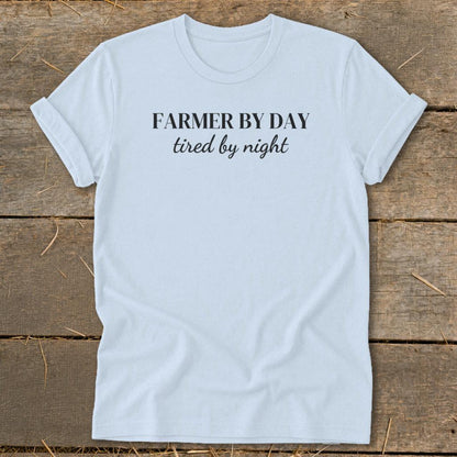Farmer By Day Tired By Night Softstyle Tee