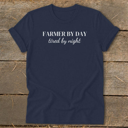 Farmer By Day Tired By Night Softstyle Tee