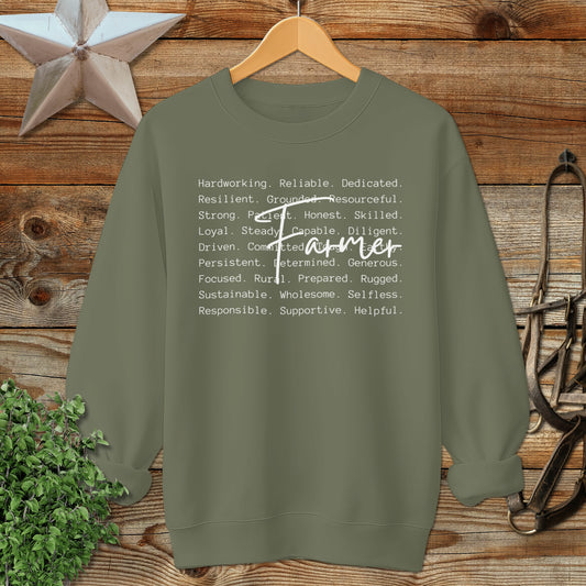 Farmer Words Sweatshirt