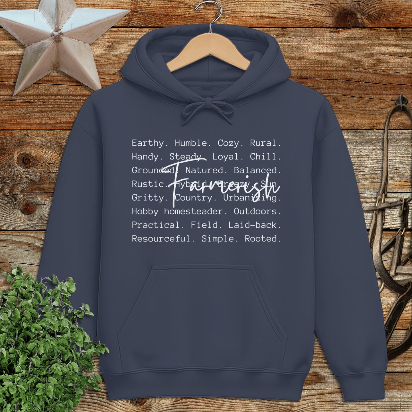 Farmerish Words Hoodie