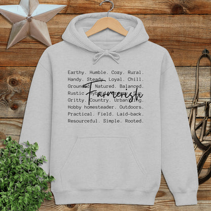 Farmerish Words Hoodie