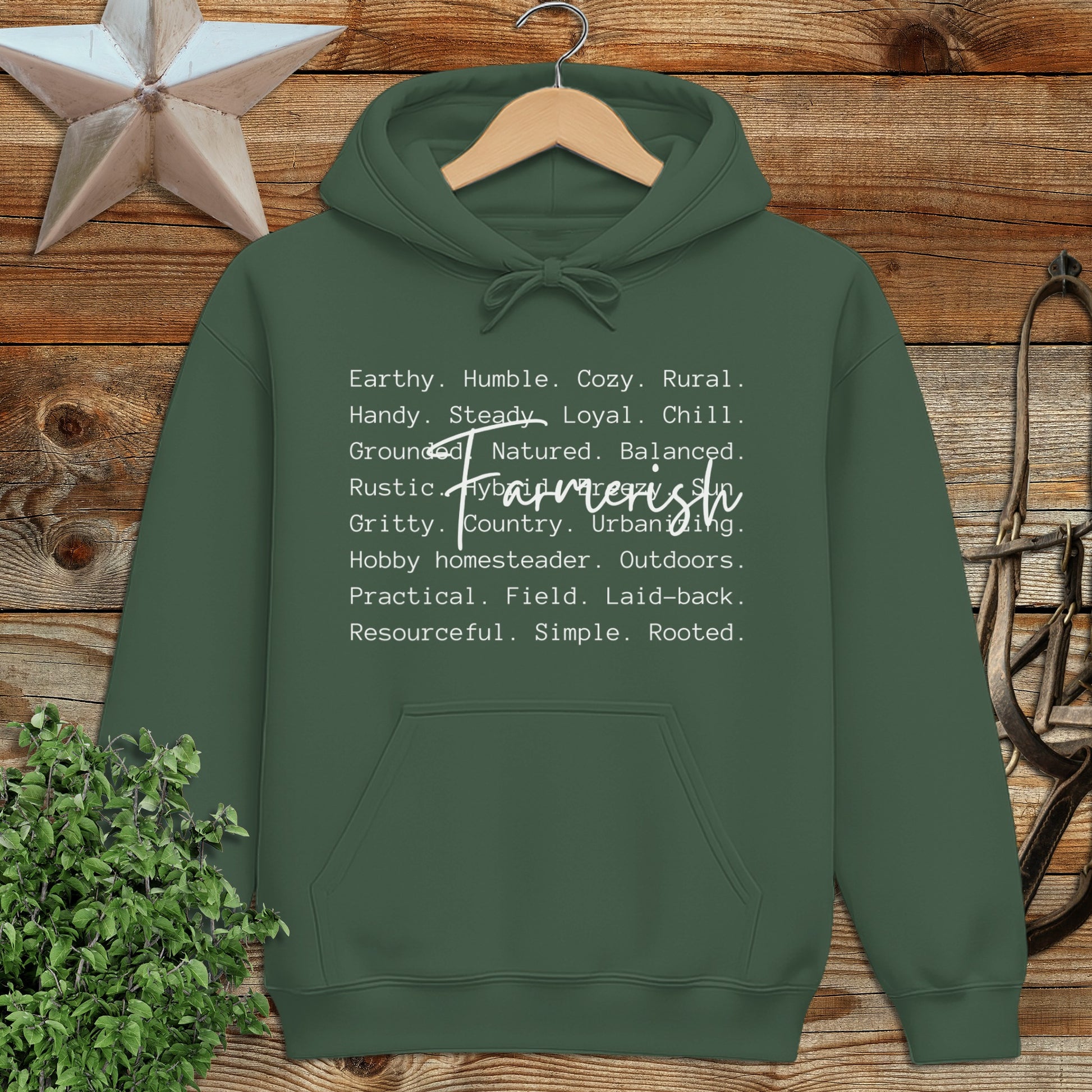 Farmerish Words Hoodie
