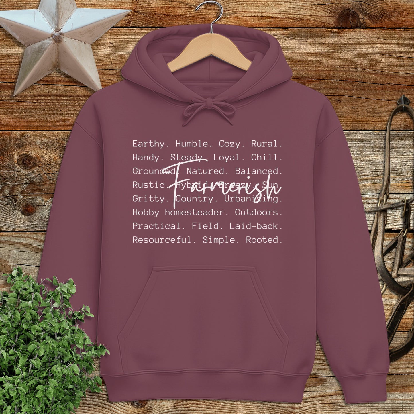 Farmerish Words Hoodie