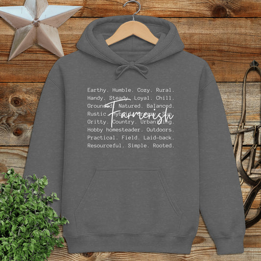 Farmerish Words Hoodie