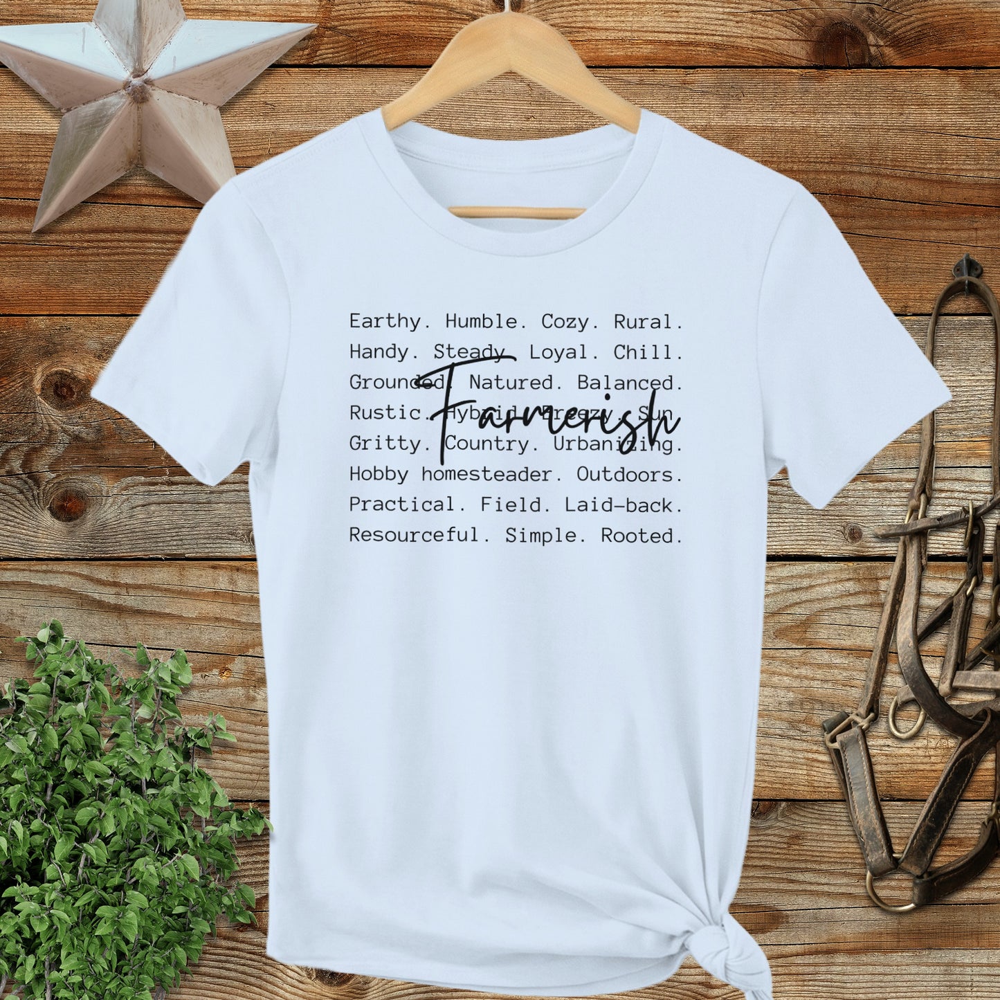 Farmerish Words Ladies Tee