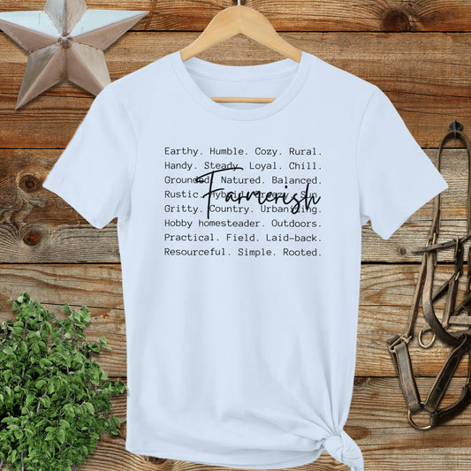 Farmerish Words Ladies Tee