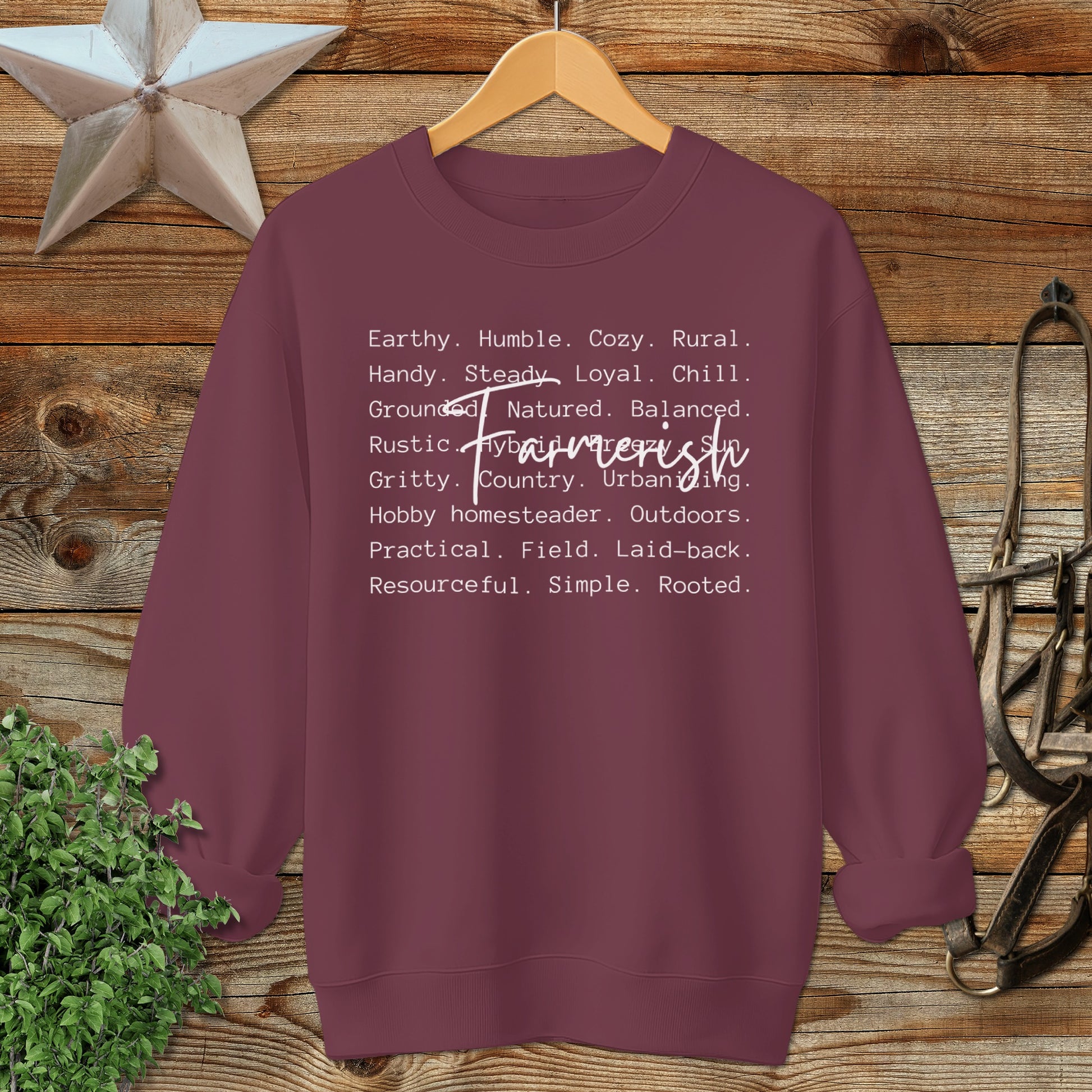 Farmerish Words Sweatshirt
