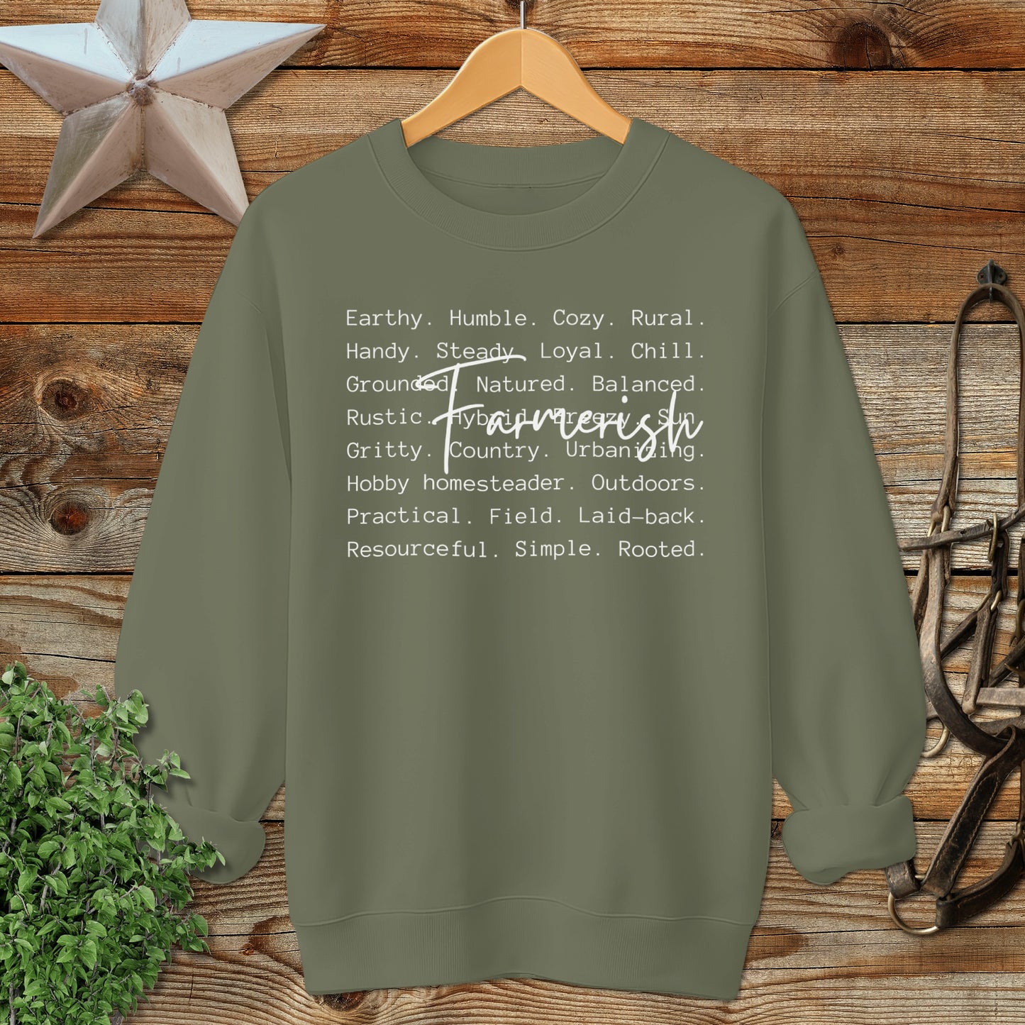 Farmerish Words Sweatshirt