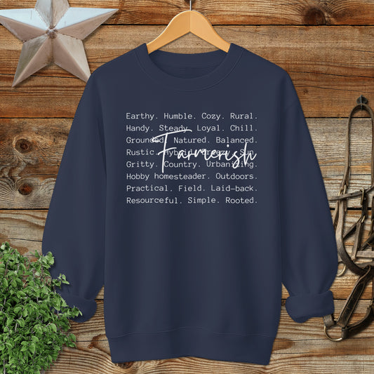 Farmerish Words Sweatshirt