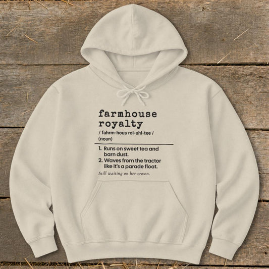 Farmhouse Royalty Definition Hoodie - Sand