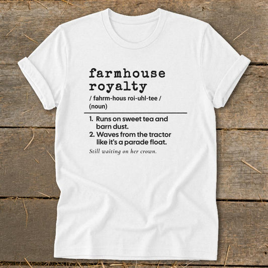 Farmhouse Royalty Definition Softstyle Tee - White