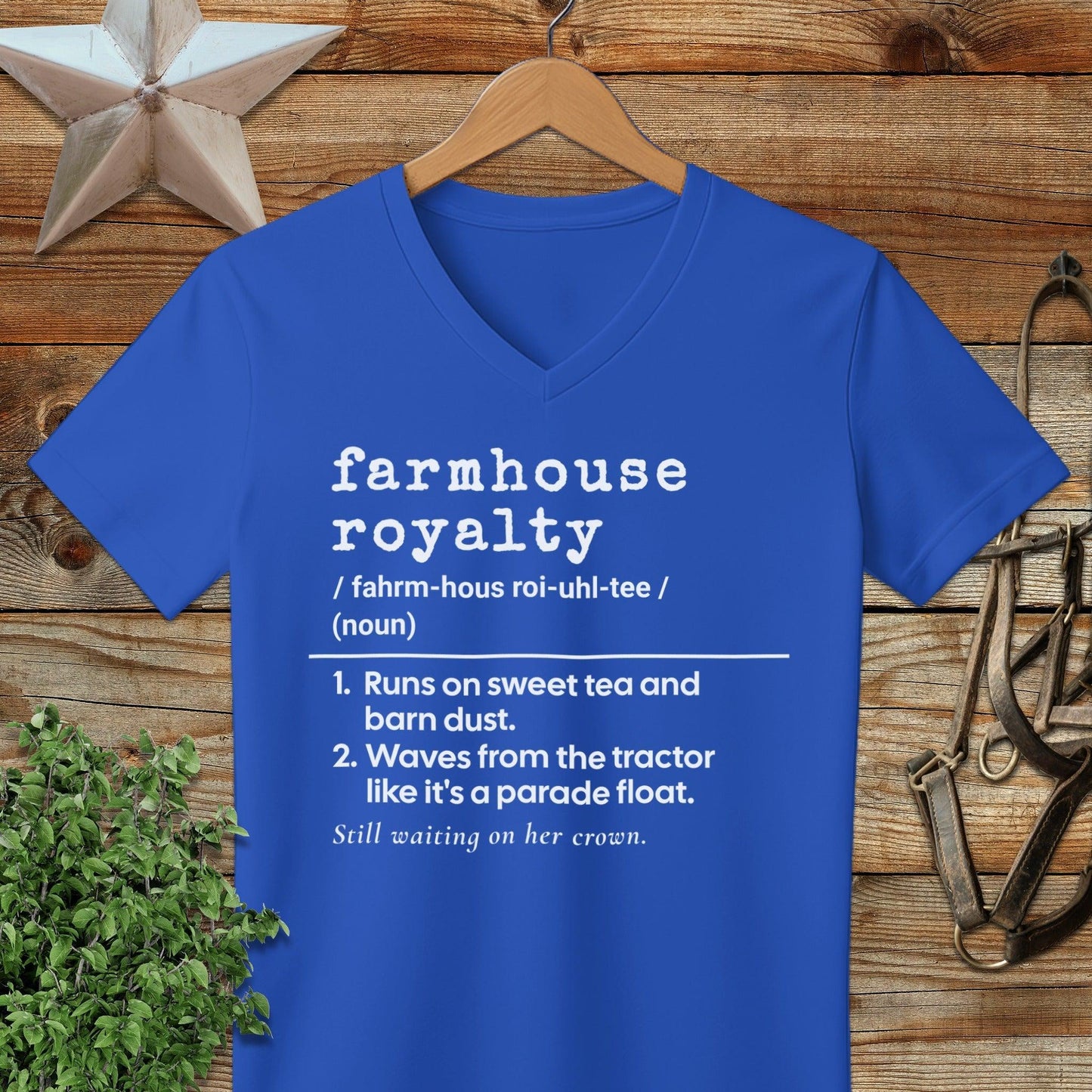 Farmhouse Royalty Definition V-neck