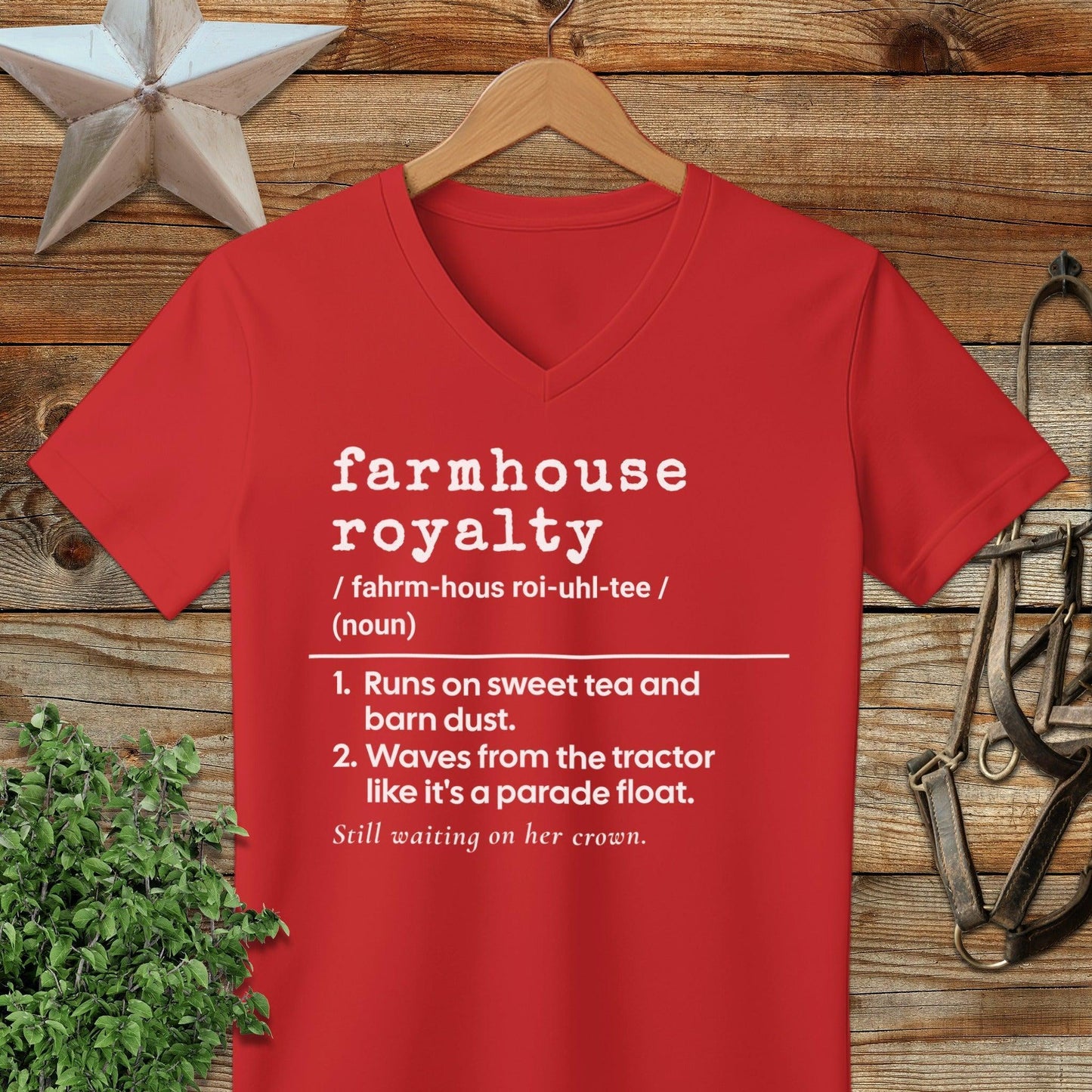 Farmhouse Royalty Definition V-neck