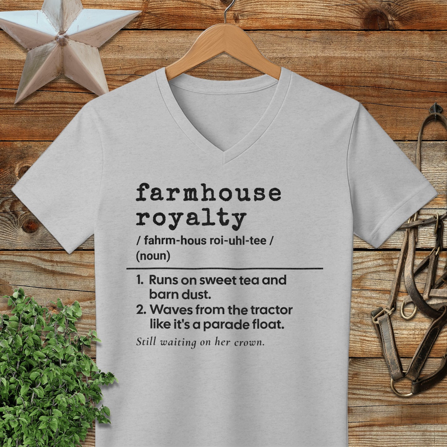 Farmhouse Royalty Definition V-neck