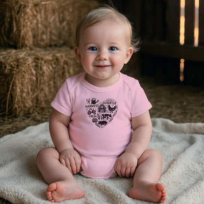 Farming Heart Bodysuit (Baby)