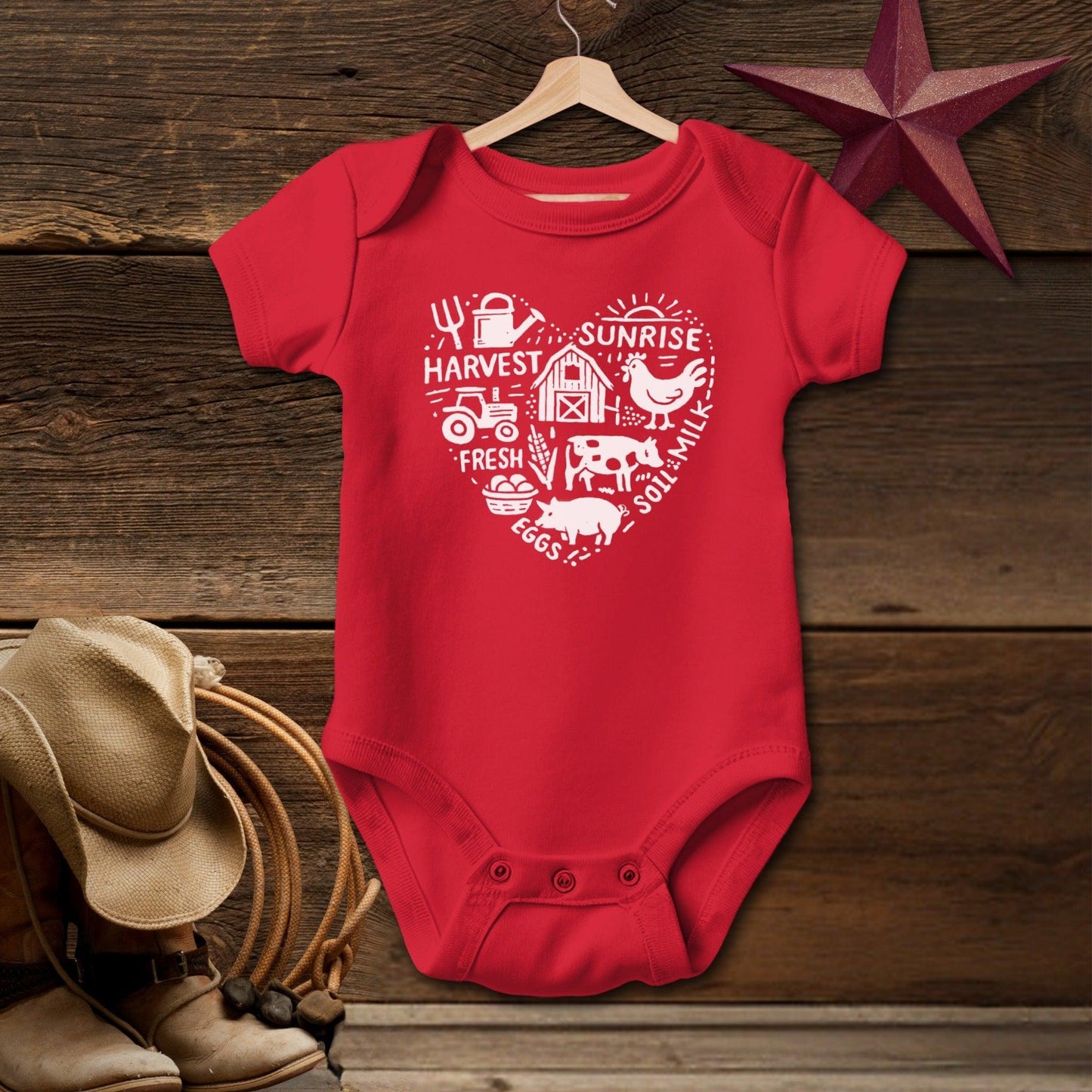 Farming Heart Bodysuit (Baby)